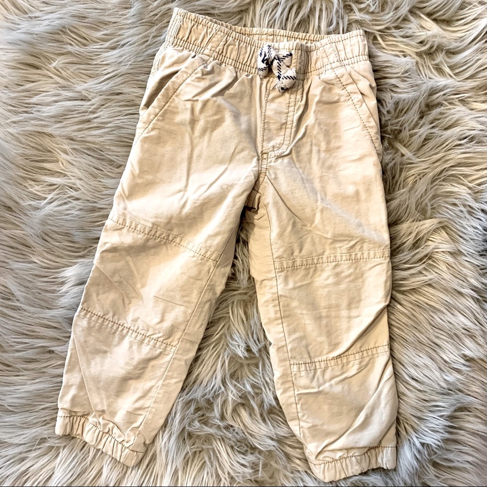 Gymboree 2T lined khaki joggers.